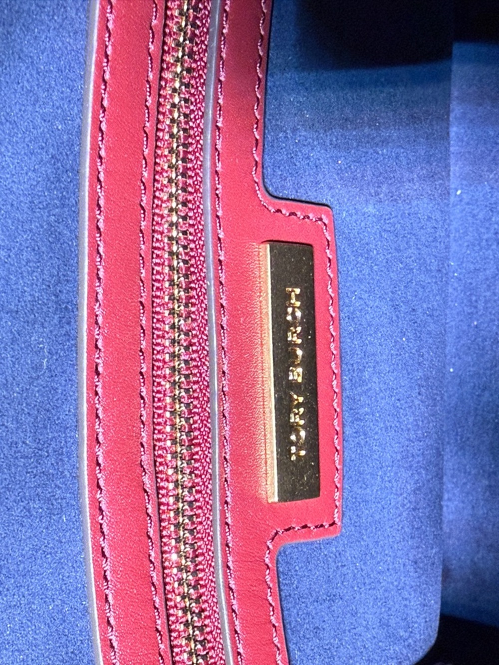 Tory Burch T Monogram Jacquard Embroidered Duffle in Tory Navy - Picture 9 of 15